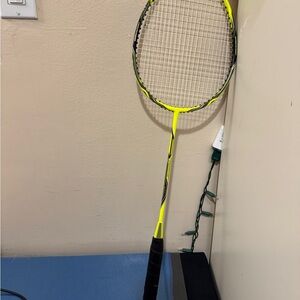 Yellow and Black Badminton Racket
